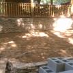 new top soil in the planter bed